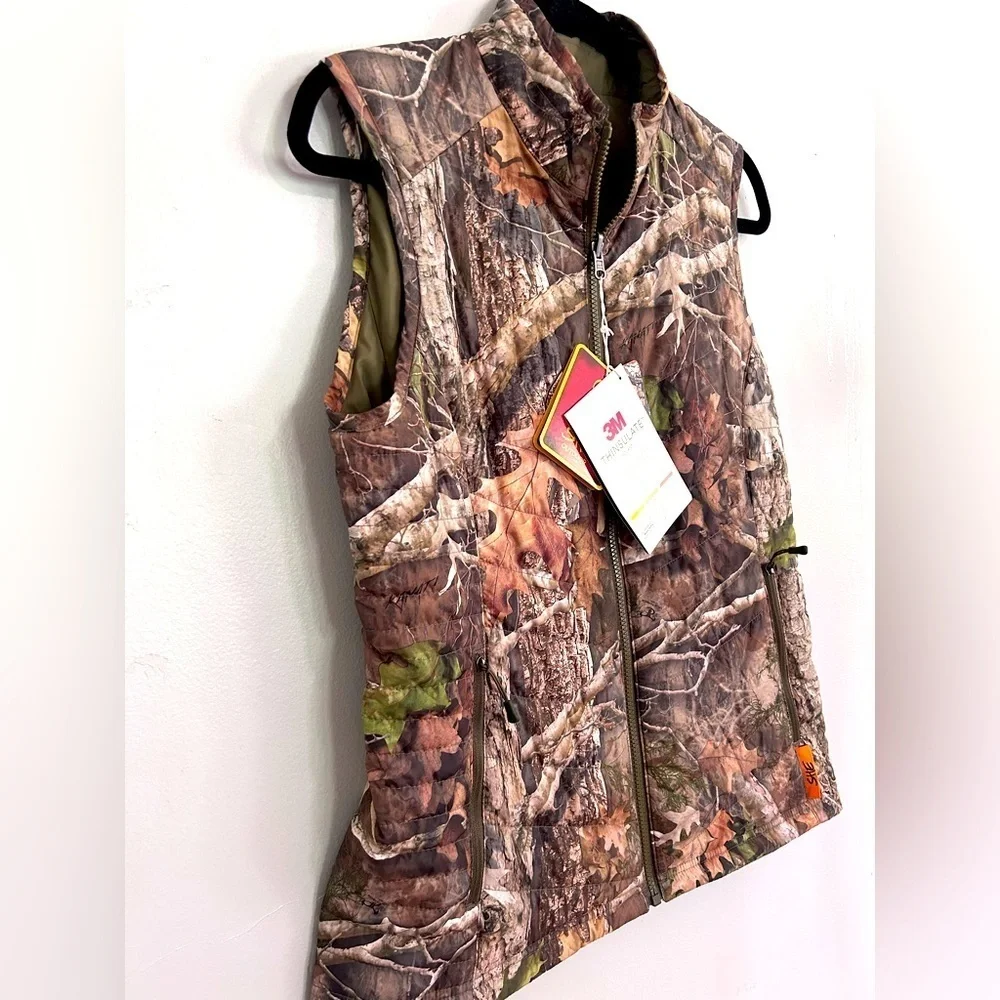 True Timber Kanati Women’s Size Small Reversible Insulated Outdoor Hunting Vest